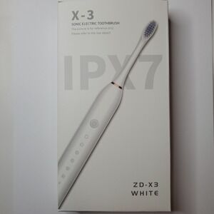 Sonic Electric Toothbrush X-3 White ZD-X3 IPX7 Waterproof Rechargeable 6 Modes